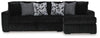 Midnight-Madness Sectional with Chaise
