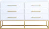 Maxine White / Gold Dresser