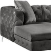 Gail Grey Velvet 3pc. Sectional