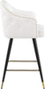 Barbosa White Faux Leather Counter/Bar Stool