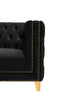 Michelle Black Velvet Sofa