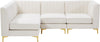 Alina Cream Velvet Modular Sectional
