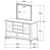 Sandy Beach Dresser with Mirror