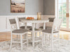 Erinberg Counter Height Dining Table and 4 Barstools (Set of 5)