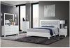 Luccia White Bed Group with LED