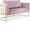 Casa Pink Velvet Loveseat