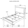Hyland Panel Bed with LED Lighting
