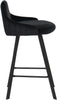 Viviene Black Velvet Stool