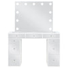 Regina Makeup Vanity Table with LED Mirror and Stool