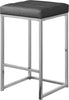 Nicola Grey Faux Leather Stool