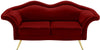 Lips Red Velvet Loveseat