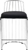 Gio Black Velvet Stool