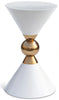 Malia White / Gold End Table