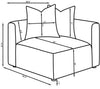 Jennifer Upholstered Corner Chair