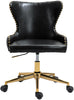 Hendrix Black Faux Leather Office Chair