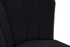 Lily Black Velvet Stool