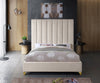 Via Cream Velvet Full Bed