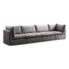 Jacob Grey Velvet Modular Sofa