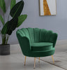 Gardenia Green Velvet Chair