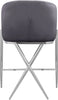 Xavier Grey Velvet Counter Stool