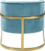 Carter Aqua Velvet Accent Chair