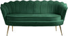 Gardenia Green Velvet Loveseat
