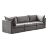Jacob Grey Velvet Modular Sofa