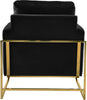 Mila Black Velvet Chair