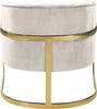 Carter Cream Velvet Accent Chair