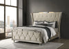 Lorient Wingback Bed with LED Lighting