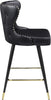 Hendrix Black Faux Leather Counter/Bar Stool