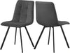 Annie Grey Velvet Dining Chair