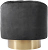Farrah Grey Velvet Accent Chair