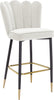 Lily Cream Velvet Stool