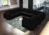 Julia Black Velvet Modular Sectional (8 Boxes)