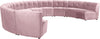 Limitless Pink Velvet 10pc. Modular Sectional