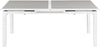 Nizuc Grey manufactured wood Outdoor Patio Extendable Aluminum Dining Table