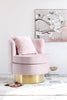Kendra Pink Velvet Accent Chair