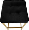 Nicola Black Velvet Stool