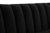 Dixie Black Velvet Sofa
