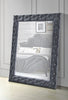 Dante Gray Velvet Accent Floor Mirror