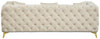 Kingdom Cream Velvet Sofa