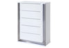 Ylime Smooth White Chest with LED