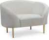 Ritz Cream Velvet Chair