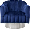 Farrah Navy Velvet Accent Chair
