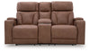 Clean-Slate Power Reclining Loveseat with Console image