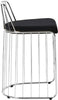 Gio Black Velvet Stool