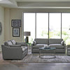Grayson 2-piece Sloped Arm Upholstered Living Room Set Grey image