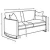 Corliss Stationary Loveseat