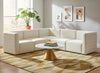 Quincy Cream Velvet Modular Sectional